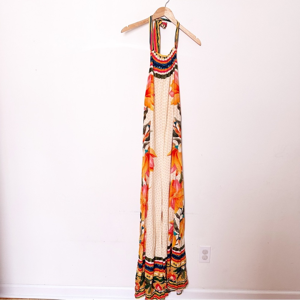 Anthropologie Farm Rio Floral Halter Jumpsuit - Picture 5 of 9